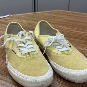 Vans Men's Yellow Suede Sneakers